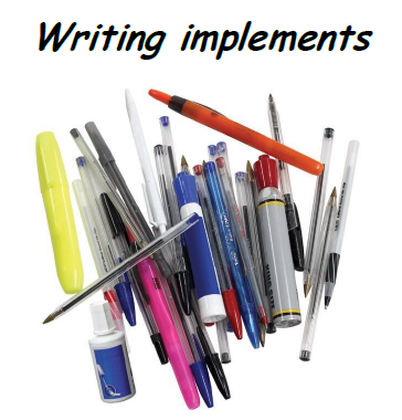 pta - writing implements